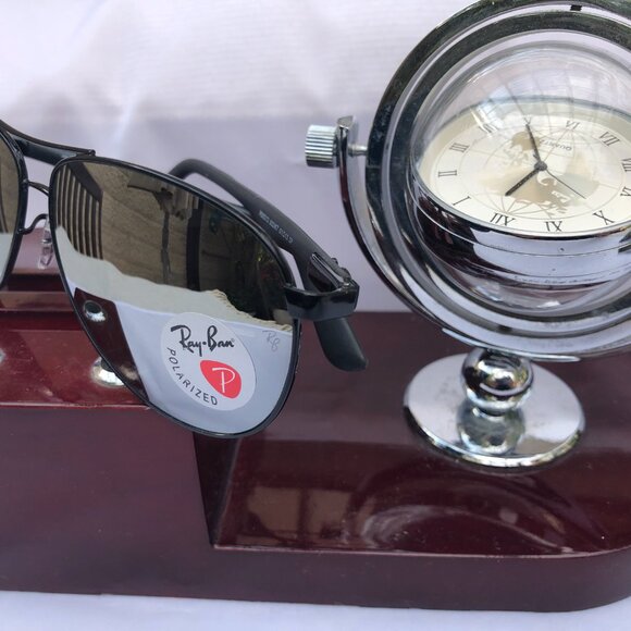 NEW RAY BAN RB8313 Carbon Authentic Sunglasses Polarized  61mm 100%UV From Italy - Picture 8 of 11